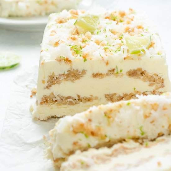 Coconut Lime Ice Cream Loaf