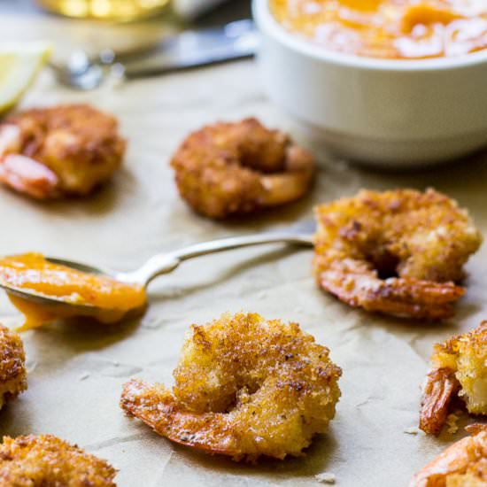 Popcorn Shrimp with Mango Sauce