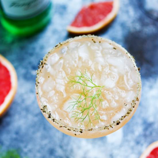 Salty Dog with Fennel and Rosemary