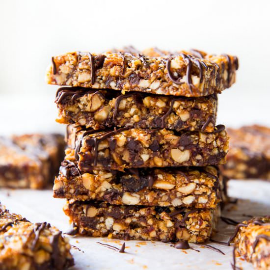 Chocolate Peanut Butter Snack Bars