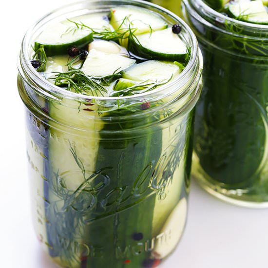 Easy Refrigerator Pickles