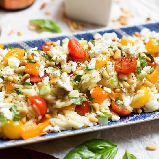 Lemon Orzo Pasta Salad