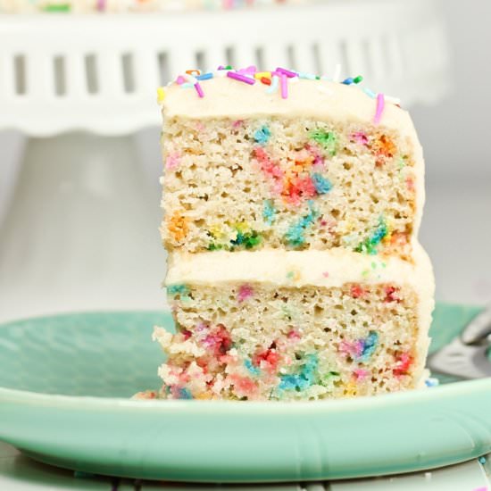 Vegan Funfetti Birthday Cake