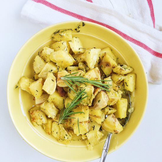 Herb and Ghee Roasted Sweet Potatoes