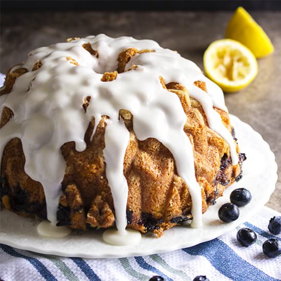 Blueberry Lemon Yogurt Cake