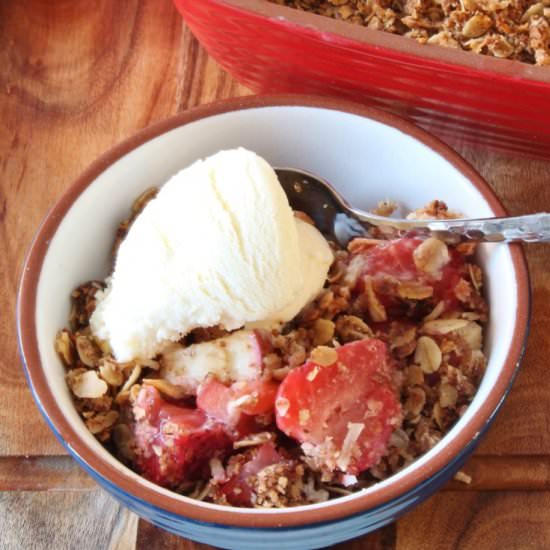 Strawberry Apple Crumble