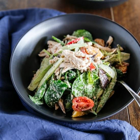 Korean Shredded Chicken Salad