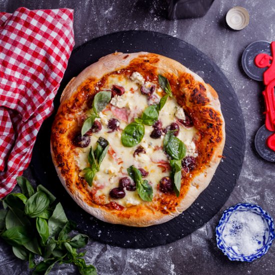 Cheat’s deep dish pizza