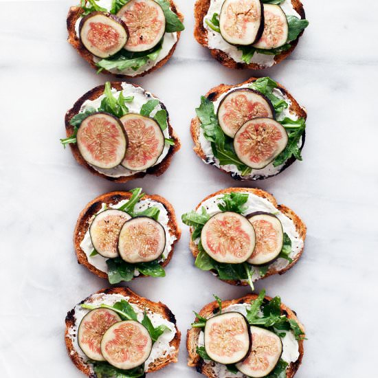 Honey Whipped Goat Cheese & Figs