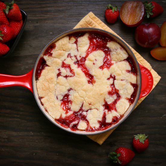 Strawberry Shortcake Cobbler