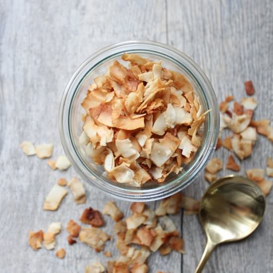 Coconut bacon flakes.