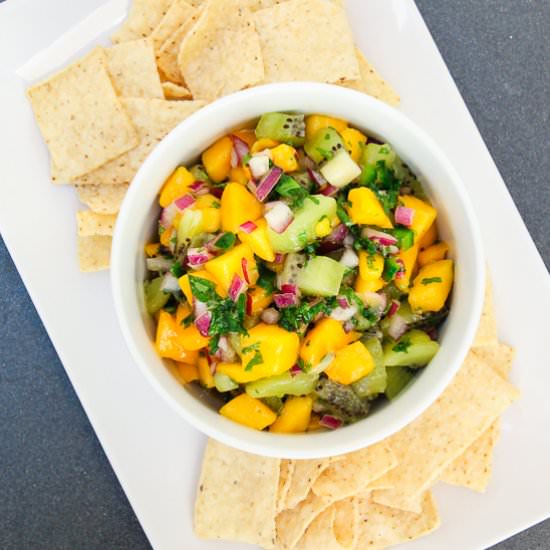 Fresh Mango Kiwi Salsa