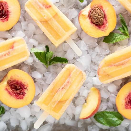 Peach Wine Pops