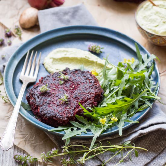 Lentil Beet Burgers