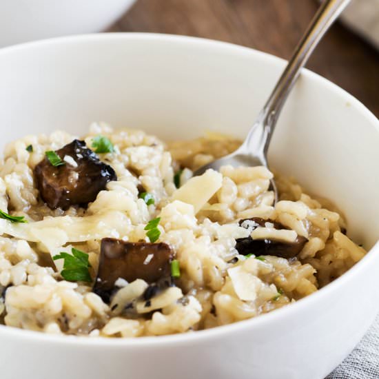Pressure Cooker Mushroom Risotto