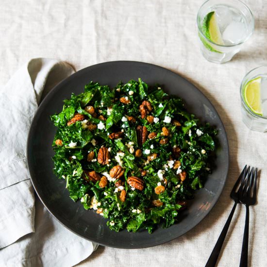Kale Salad with Farm Fresh Pecans