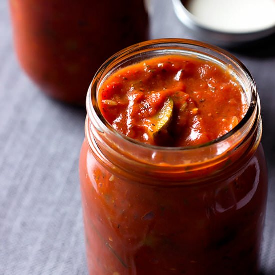 Zucchini Mushroom Pasta Sauce