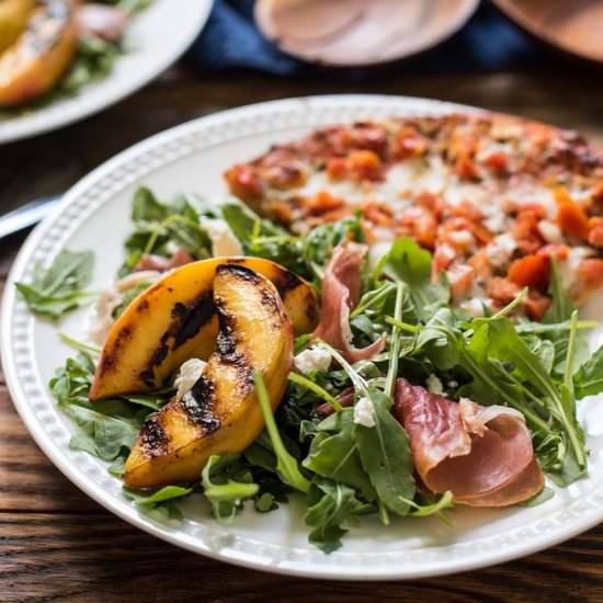Grilled Peach Salad