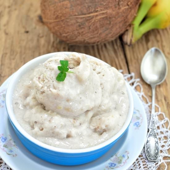 Banana and Coconut Ice Cream