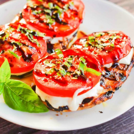 Balsamic Grilled Caprese Chicken
