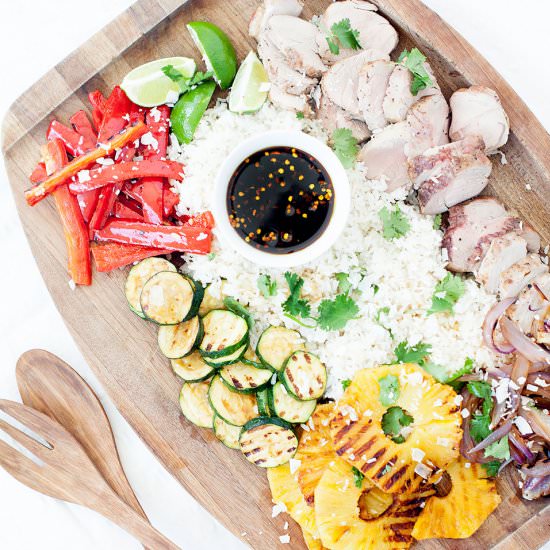 Grilled Hawaiian Pork Bowls