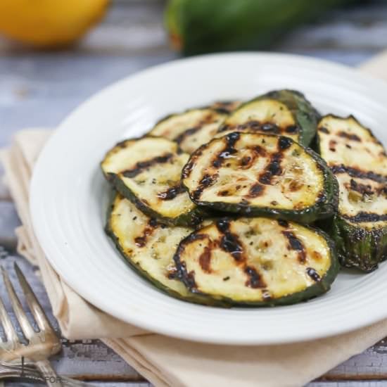 Simple Grilled Zucchini