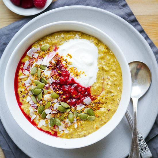 Banana Flax Turmeric Overnight Oats