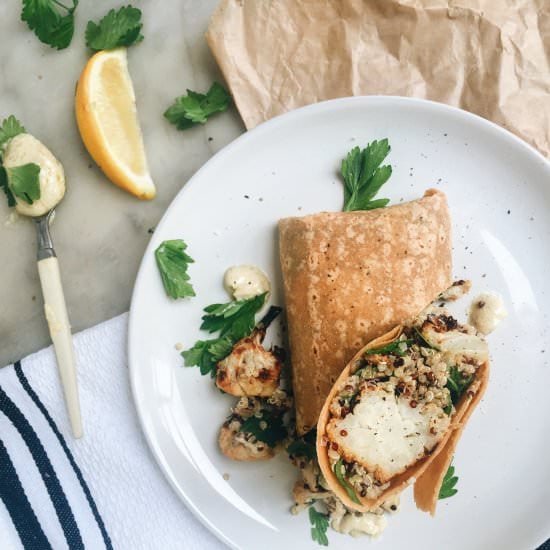 Cauliflower Tahini Salad/wrap