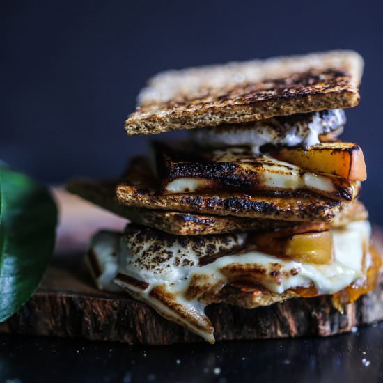 White Chocolate Peach S’mores
