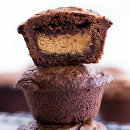 Reese’s Stuffed Brownies