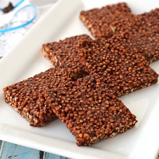 Puffed Quinoa Chocolate Squares