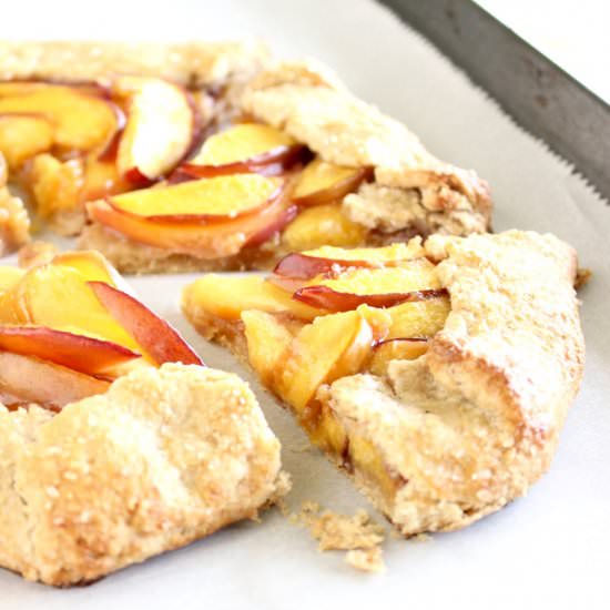 Whole Wheat Peach Galette