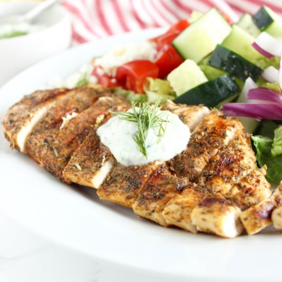 Greek Chicken with Tzatziki Sauce