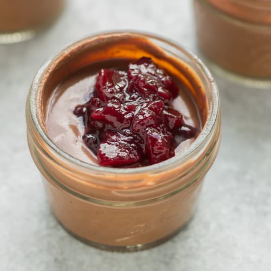 Mini Chocolate Mason Jars
