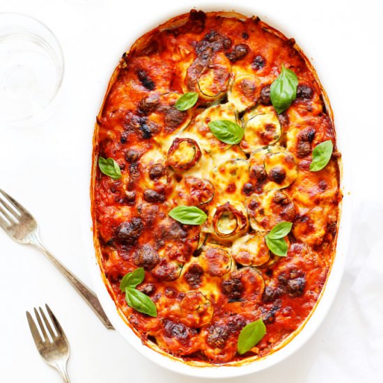 Vegetarian Zucchini Lasagna Roll-Ups