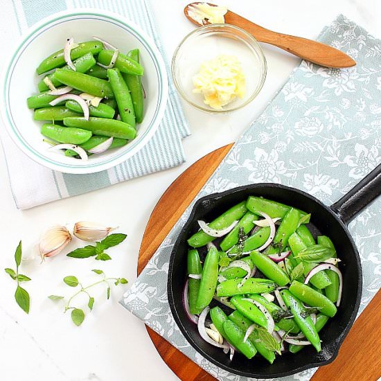 Easy Sauteed Sugar Snap Peas