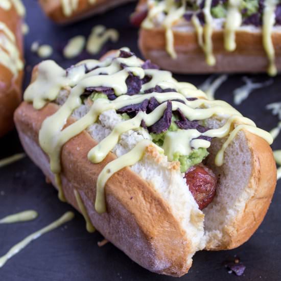 Bacon-Wrapped Sonoran Hot Dogs