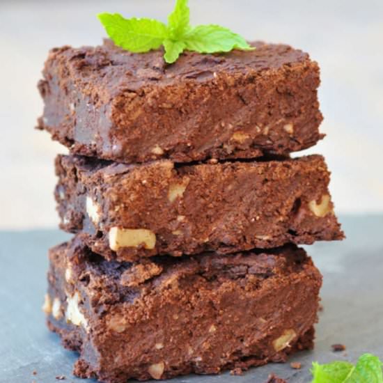 Chocolate Mint Protein Brownies