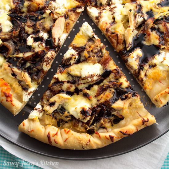 White Pizza with Balsamic Glaze