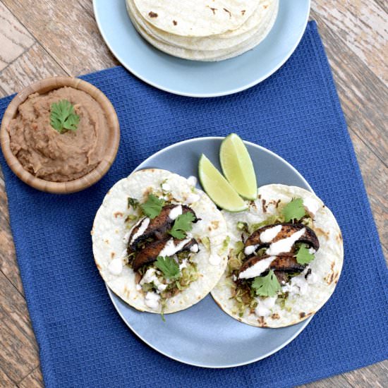Roasted Mushroom Tacos