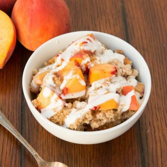 Peaches and Cream Oats
