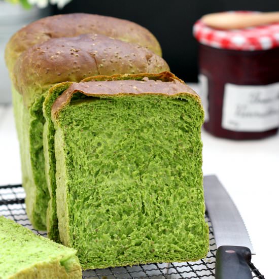 Chia-Green Tea Milk Bread