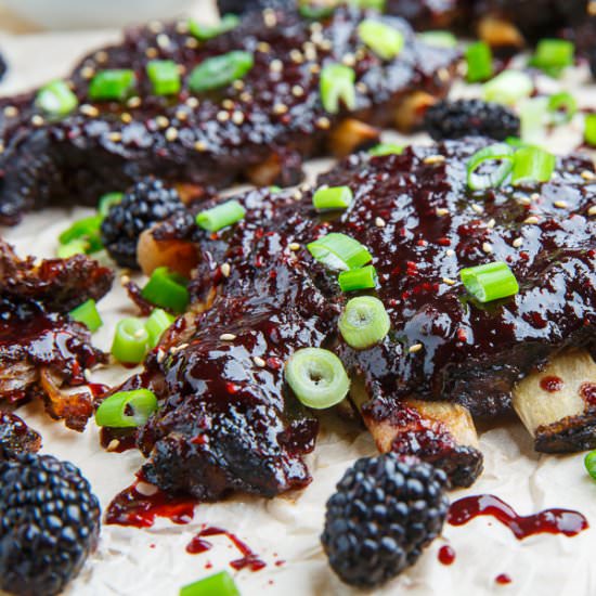 Blackberry Hoisin BBQ Ribs