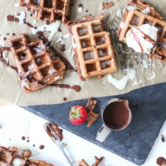 Double Chocolate Waffles