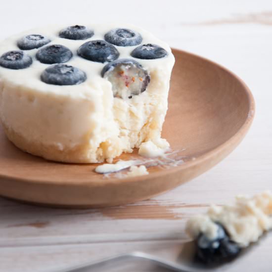 Lime Blueberry Cheesecake (vegan)