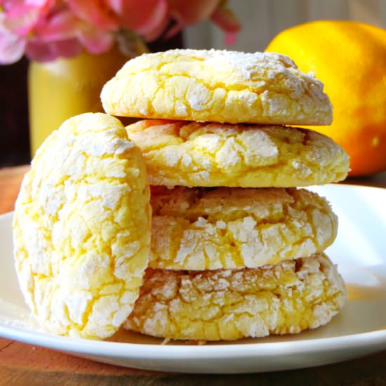 Lemon Cake Mix Cookies