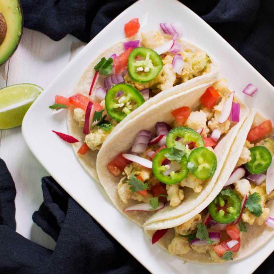 Avocado and Mushroom Tacos