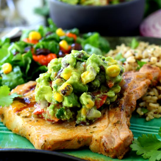 Cilantro Lime Grilled Pork Chops