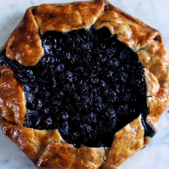 The Easiest Blueberry Galette