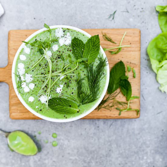 Chilled Lettuce Soup
